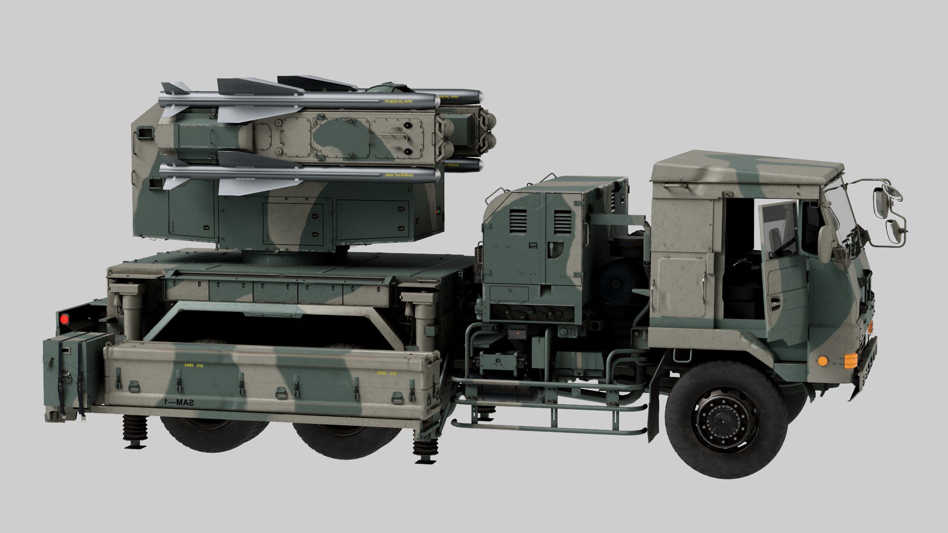 3D Rigged Type 11 Tan-SAM Kai System model https://p.turbosquid.com/ts-thumb/iV/u3smoL/Lq/11/jpg/1756359773/1920x1080/fit_q87/27b3abb653681f09058f8cdb13dcdfbbef2265ee/11.jpg