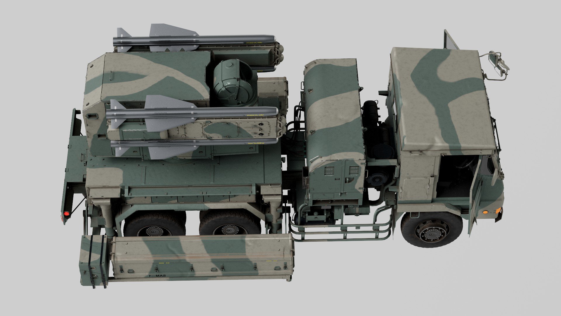 3D Rigged Type 11 Tan-SAM Kai System model https://p.turbosquid.com/ts-thumb/iV/u3smoL/yz/13/jpg/1756359762/1920x1080/fit_q87/9b6131cc9f77f754525fa0b378d1be72b3936257/13.jpg
