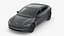 Tesla Model 3 2024 Stealth Grey Lights On 3D model