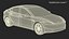 Tesla Model 3 2024 Stealth Grey Lights On 3D model