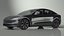 Tesla Model 3 2024 Stealth Grey Lights On 3D model