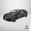 Tesla Model 3 2024 Stealth Grey Lights On 3D model