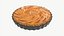 Apple Pie French with Plate 01 3D model
