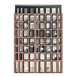 3D Modern facades collection vol 1 - 5 facades model