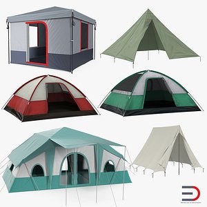 3D camping tents