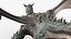3D Fantasy Dragon Walking Animated Rigged For Maya