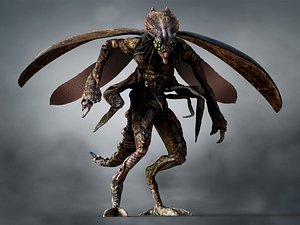 3D insectoid monster model
