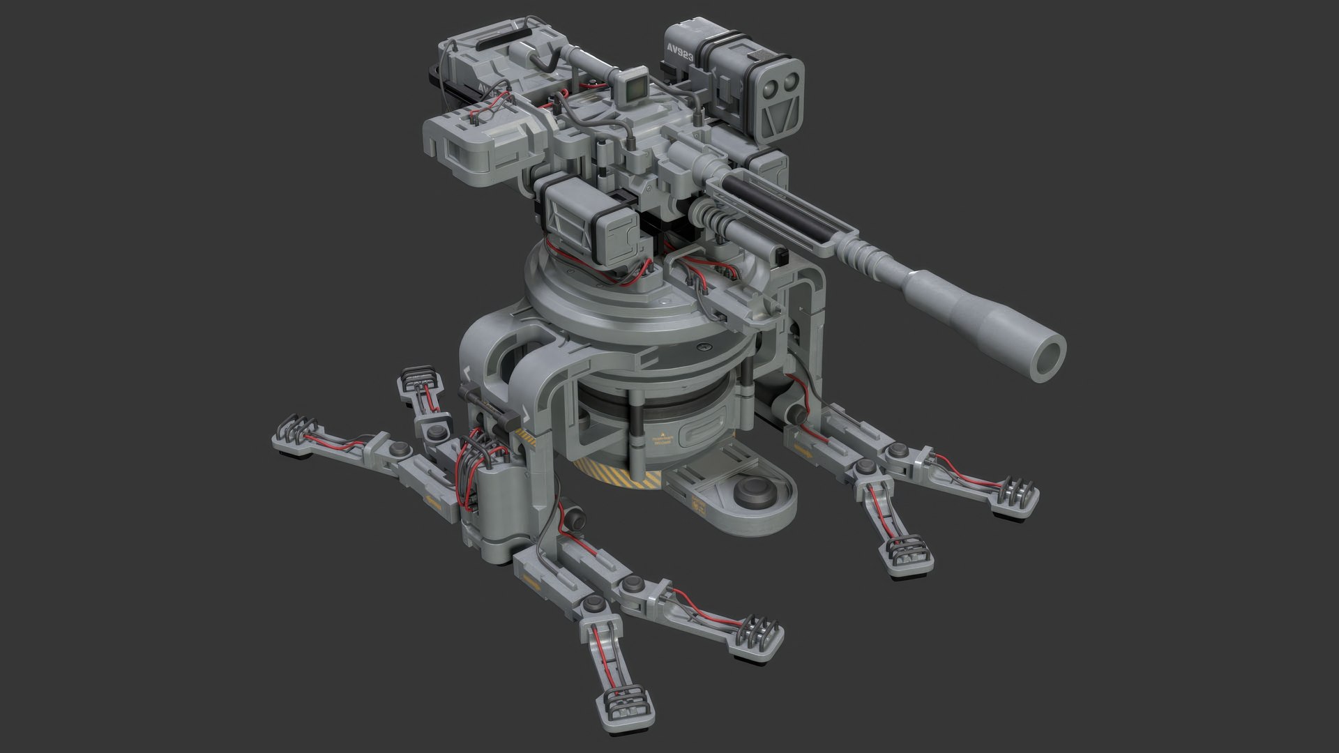 3D Sentry Gun-1-Urban-Clean model https://p.turbosquid.com/ts-thumb/iW/8KVTpR/m1/m1v3preview6/jpg/1792382703/1920x1080/fit_q87/9dcd173dc1266858b52a6104ffae919520358f64/m1v3preview6.jpg