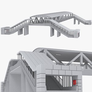 Detailed Pedestrian Bridge model