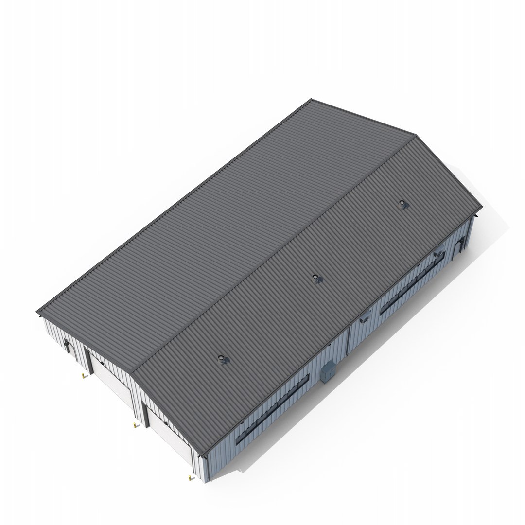 3D Industrial Building 33 Model - TurboSquid 2304032