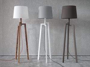 stilt floor table lamps 3D model
