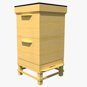 3D bee hive wooden