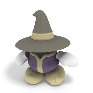 3d model mage plushie