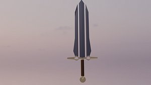 3D trident sword
