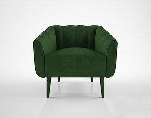 3d model munna houston armchair