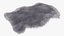 Natural Sheepskin Rug Grey Fur