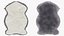 Natural Sheepskin Rug Grey Fur