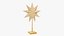 Standing Christmas Paper Star V1 3D model