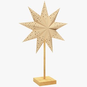 Standing Christmas Paper Star V1