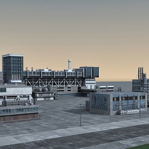 industrial scene 3D