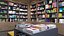 3D Bookstore Interior Design