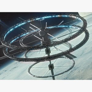 sci fi space 3D