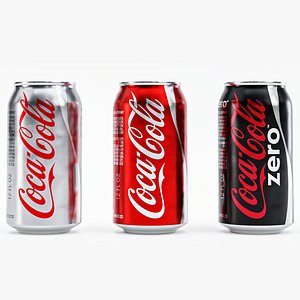 Coca Cola Cans - Classic Zero Diet Coke Sodas 3D model