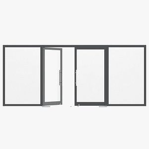 Office Tempered Glass Door with Aluminium Frame