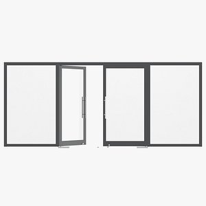 Office Tempered Glass Door with Aluminium Frame