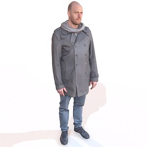 3d obj casual man