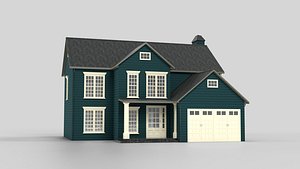3D Neighborhood House 08T3 model
