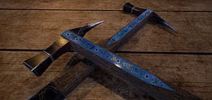 fantasy medieval hammer 3D model