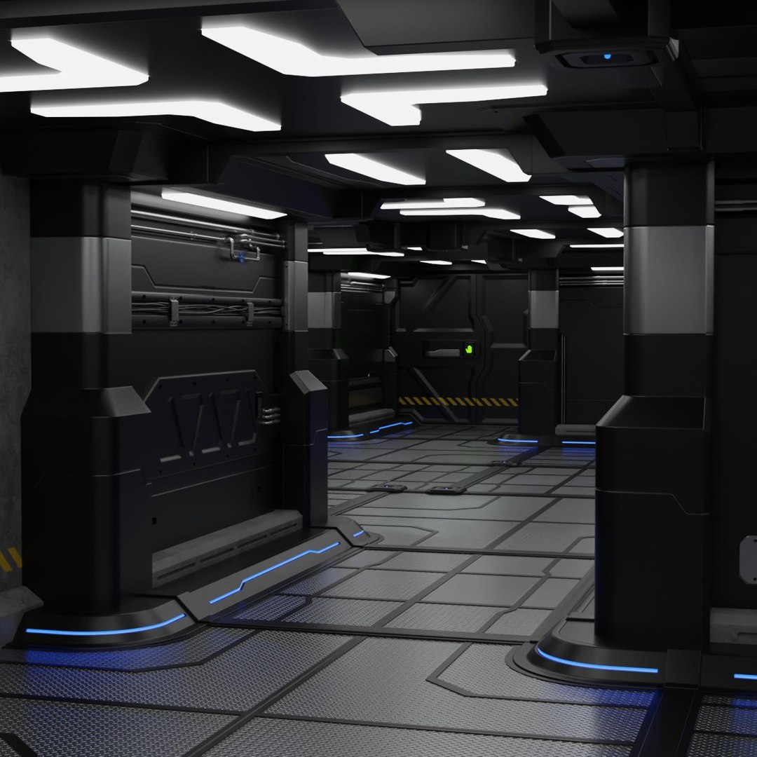 3D Sci Fi Modular Interior 1A - TurboSquid 1829640