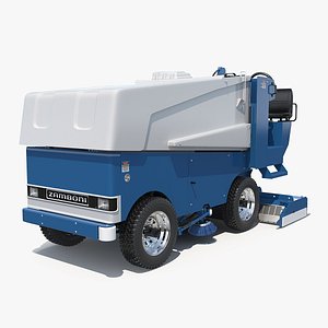 3D electric ice resurfacer machine
