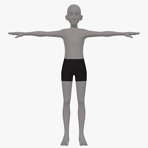 Base mesh man character V17