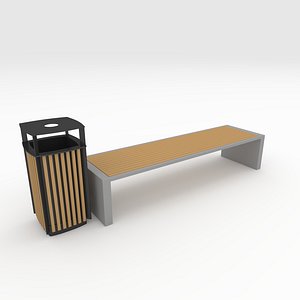 Bench Park 35 3D model