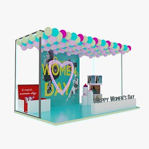 Women Day Stall 3D model