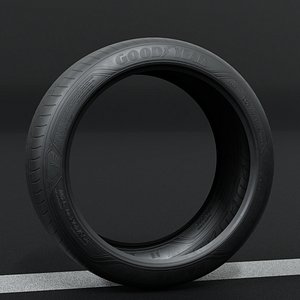 Good Year Lowpoly Tire 01 3D