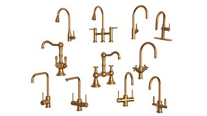 3D kitchen taps