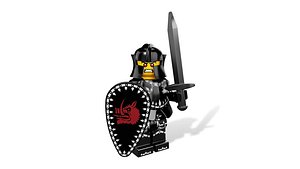 Lego Evil Knight - Rigged Minifigure - 8831-14