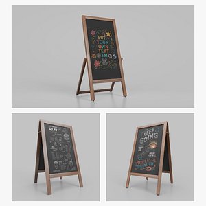 Customizable Rustic &amp; Vintage Chalkboard Signs model