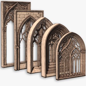 05 Medieval textured windows pack 01