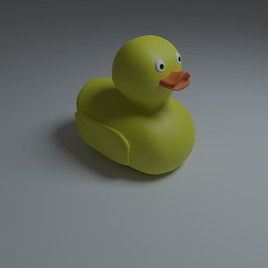 3D yellow rubber duck model