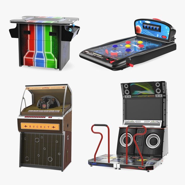 3D Arcade Games Collection 6 model