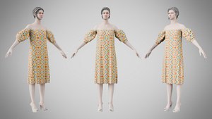 Dress 15 Retro Geometric Abstract