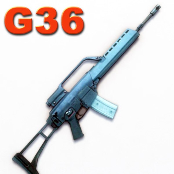 assault rifle 3d max