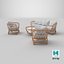 Divano in legno set 3