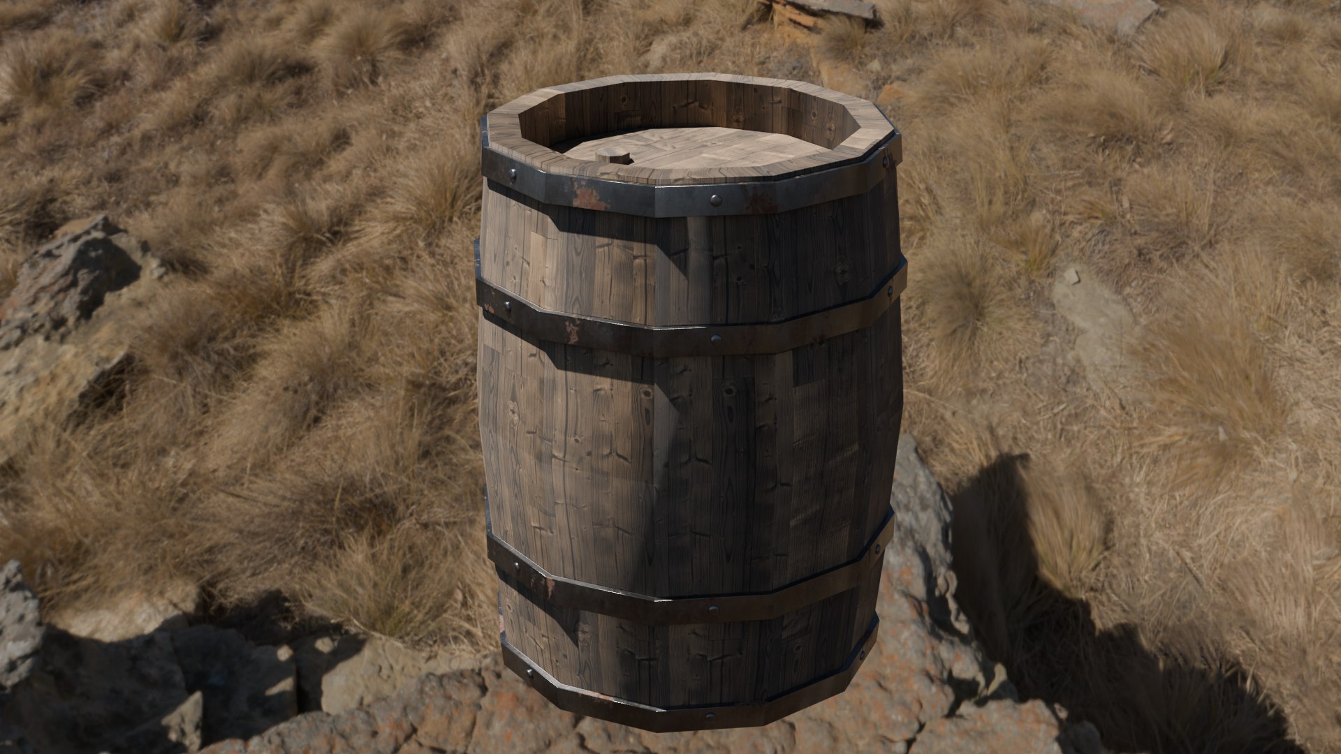 3D Low Poly Wooden Barrel Game Ready Low-poly 3D Model - TurboSquid 2425784