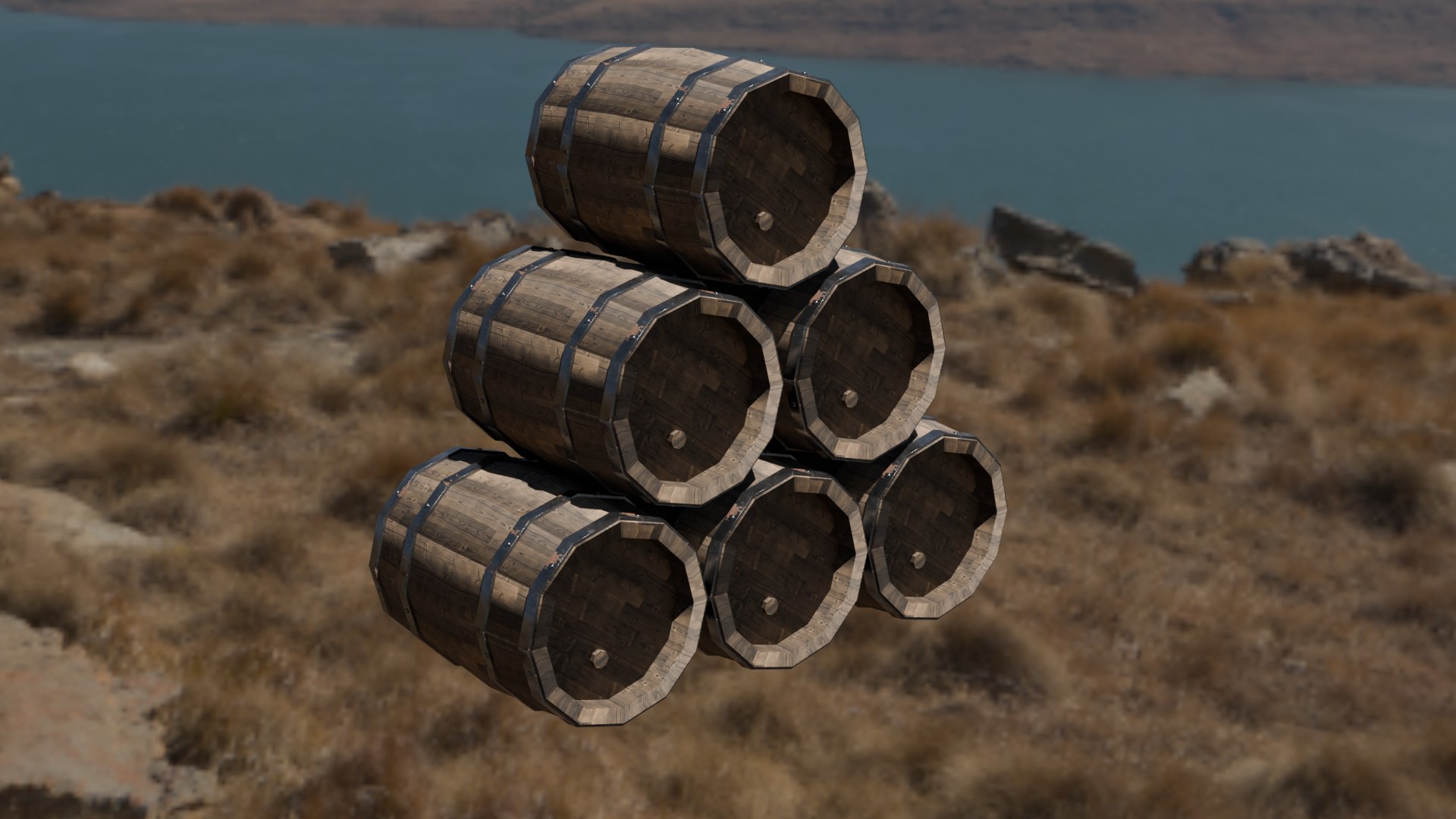 3D Low Poly Wooden Barrel Game Ready Low-poly 3D Model - TurboSquid 2425784