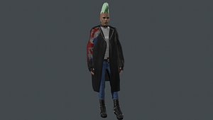 Punk 3d model